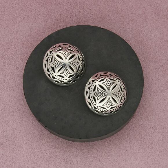 John Hardy Jewelry - john hardy sterling silver vintage bali shadow box clip-on earrings